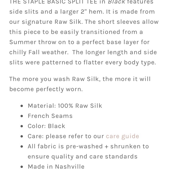 Jamie and the jones split tee in black - Picture 6 of 6